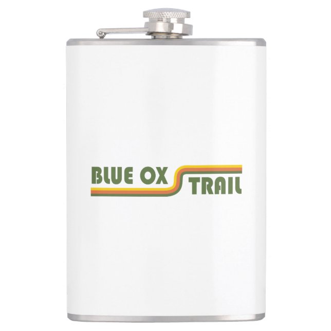 Blue Ox Trail Hip Flask (Front)