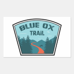 Blue Ox Trail Rectangular Sticker