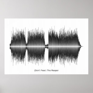 Blue Oyster Cult Reaper Soundwave Art Poster