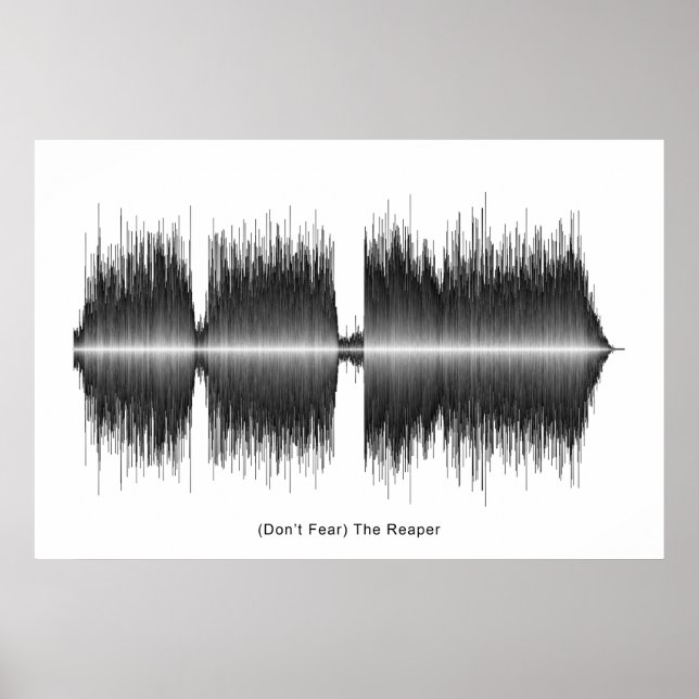 Blue Oyster Cult Reaper Soundwave Art Poster (Front)