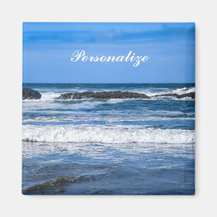 Blue Pacific Ocean With Name Magnet