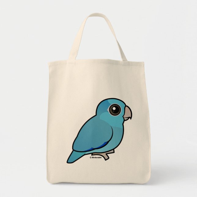 Blue Pacific Parrotlet Tote Bag (Front)