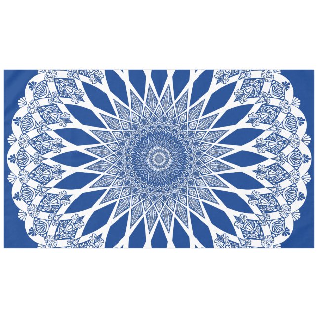 Blue Pacific Tristyns Mandala Tablecloth (Front (Horizontal))