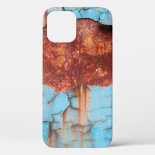Blue paint and rust texture old, paint, texture, a iPhone 12 case