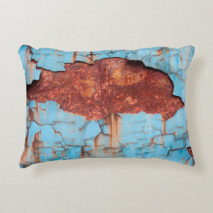 Blue paint and rust texture old, paint, texture, a decorative cushion