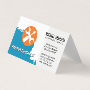 Blue Paint   Carpentry Hand Tools Business Card