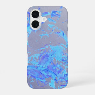 Blue paint color splash art iphone case