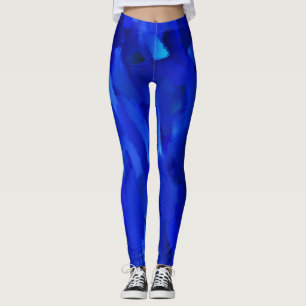 Blue Paint Splatter #6 Leggings