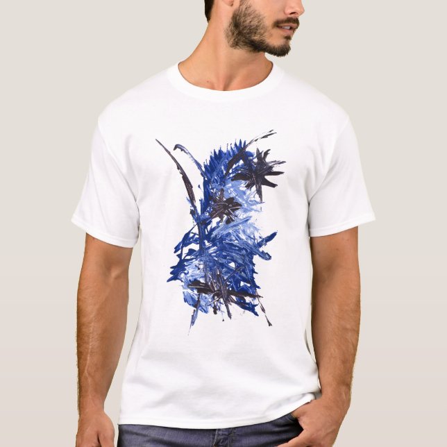 BLUE PAINT SPLATTER tee (Front)