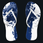 Blue Paint Splatter - Wedding Party Supply - Thongs<br><div class="desc">The blue paint splatter decorates flip flops which are part of the Splatter wedding design. The all-season blue wedding party supply is great for offering alternative footwear to guests at a beach wedding. Does the royal-blue hue differ from the one you envisioned? Change it! Browsing the Plan to Wed Store...</div>