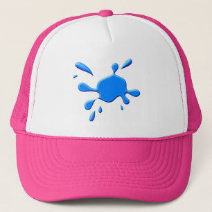 Blue Paint Splodge Trucker Hat