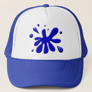 Blue Paint Splodge Trucker Hat