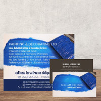Blue Paintbrush, Painter & Decorator Advertising