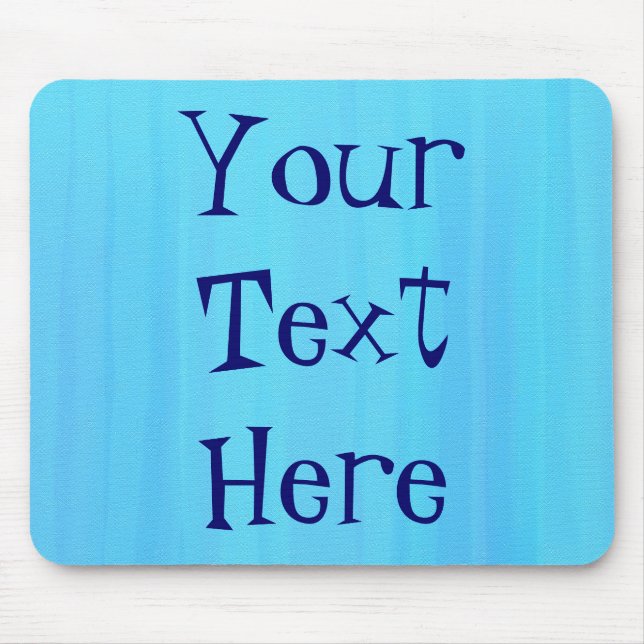 Blue Painted Mouse Pad (Front)