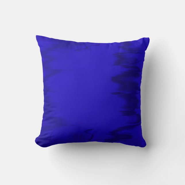 Blue Painting Abstract Art Cushion (Front)