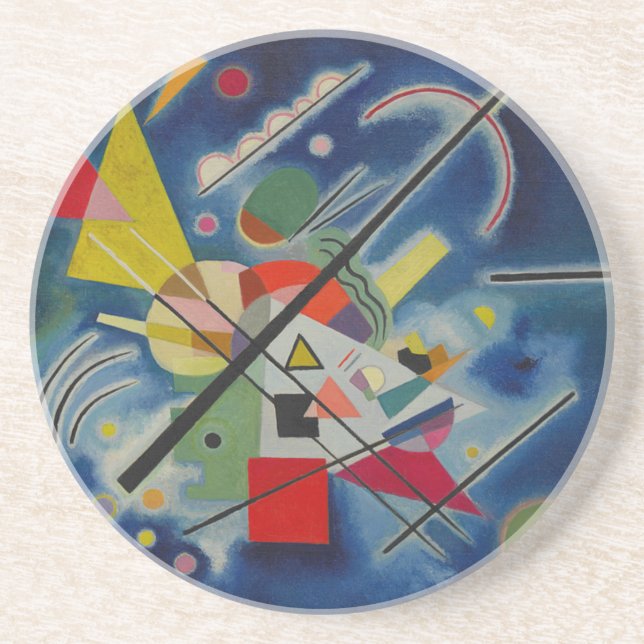 Blue Painting by Kandinsky Coaster (Front)