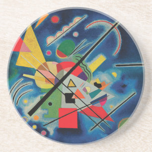 Blue Painting by Wassily Kandinsky Coaster