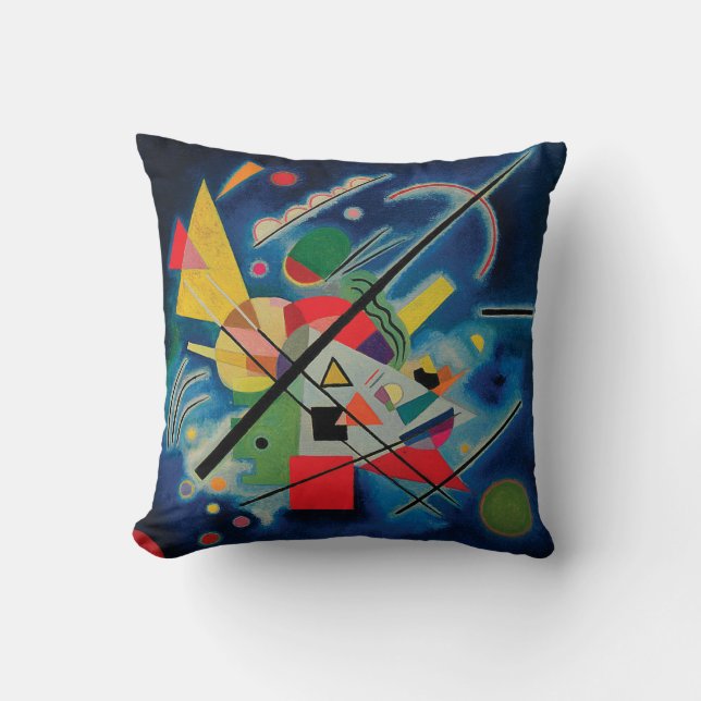 Blue Painting by Wassily Kandinsky Cushion (Front)