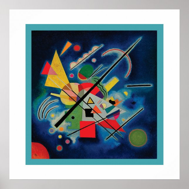 Blue Painting by Wassily Kandinsky Poster (Front)