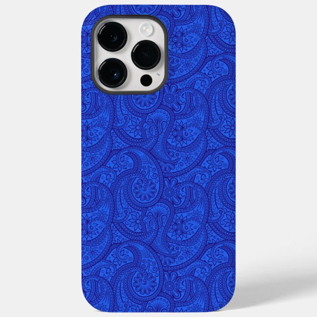 Blue Paisley Case-Mate iPhone Case (Back)