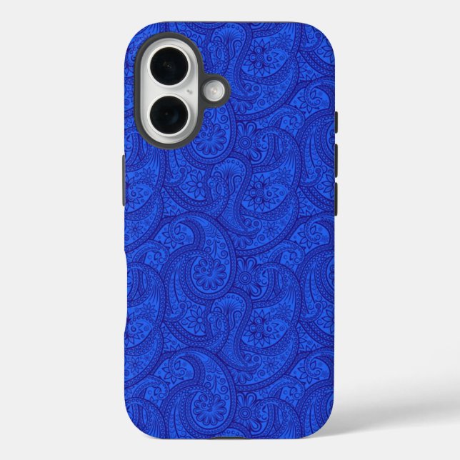 Blue Paisley Case-Mate iPhone Case (Back)