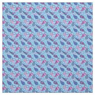 Blue Paisley  Fabric