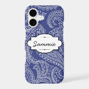 Blue Paisley iPhone 7 Barely There Case