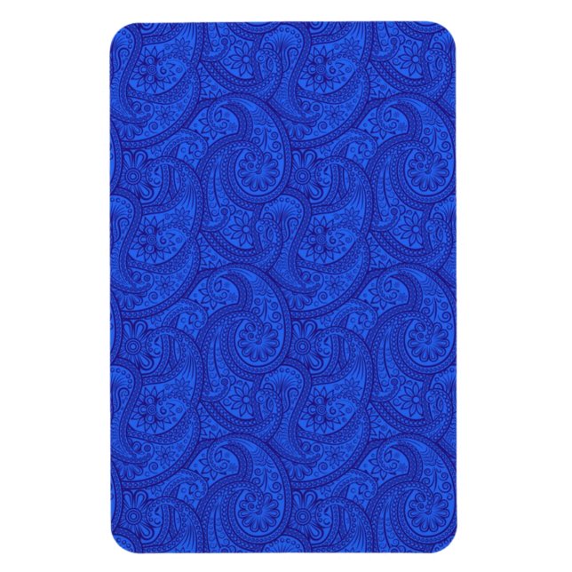Blue Paisley Magnet (Vertical)