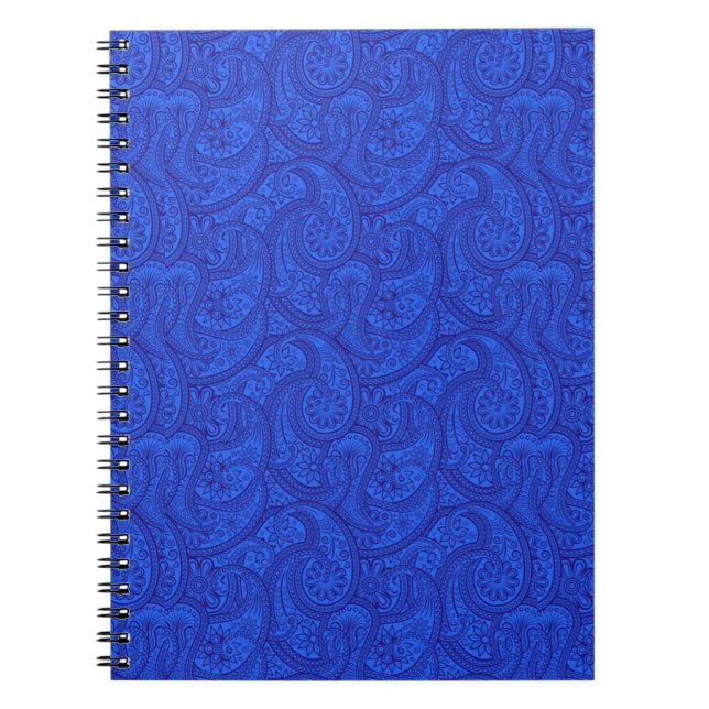 Blue Paisley Notebook (Front)