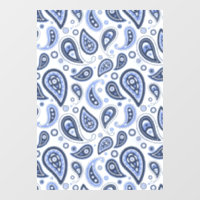 Blue Paisley Pattern