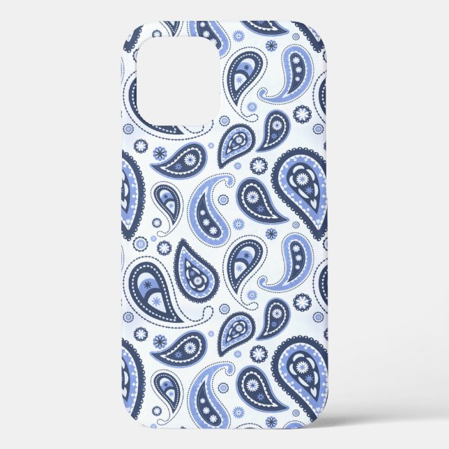 Blue Paisley Pattern Case-Mate iPhone Case (Back)