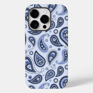 Blue Paisley Pattern Case-Mate iPhone 14 Pro Case