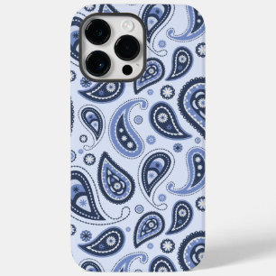 Blue Paisley Pattern Case-Mate iPhone 14 Pro Max Case