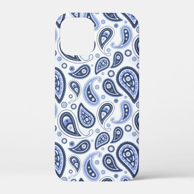 Blue Paisley Pattern Case-Mate iPhone Case (Back)