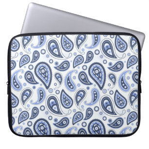 Blue Paisley Pattern Laptop Sleeve