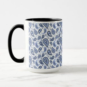 Blue Paisley Pattern Mug