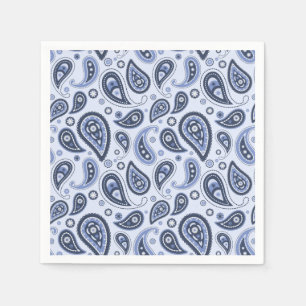 Blue Paisley Pattern Napkin