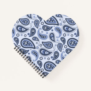 Blue Paisley Pattern Notebook
