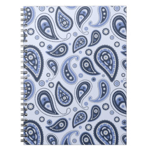 Blue Paisley Pattern Notebook