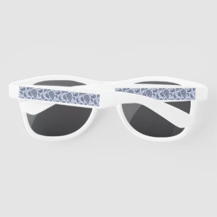 Blue Paisley Pattern Sunglasses