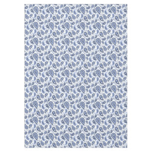 Blue Paisley Pattern Tablecloth