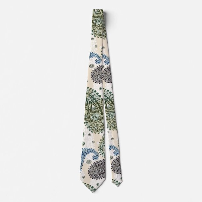 Blue Paisley Tie (Front)