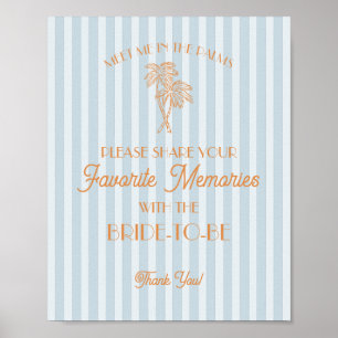 Blue Palm Springs Favourite Memories with Bride Poster