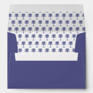 Blue Palm Tree Envelope