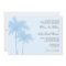 Blue Palm Tree Tropical Wedding Invitations