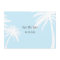 Blue Palm Tree Wedding Save the Date
