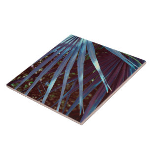 Blue Palmetto Dream Ceramic Tile
