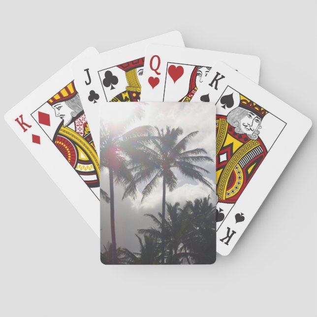 Blue Palms Playing Cards (Back)