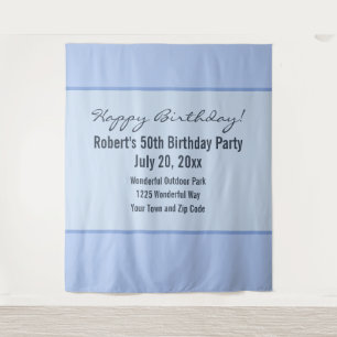 Blue Palo Verde Selfie Background Event Details Tapestry