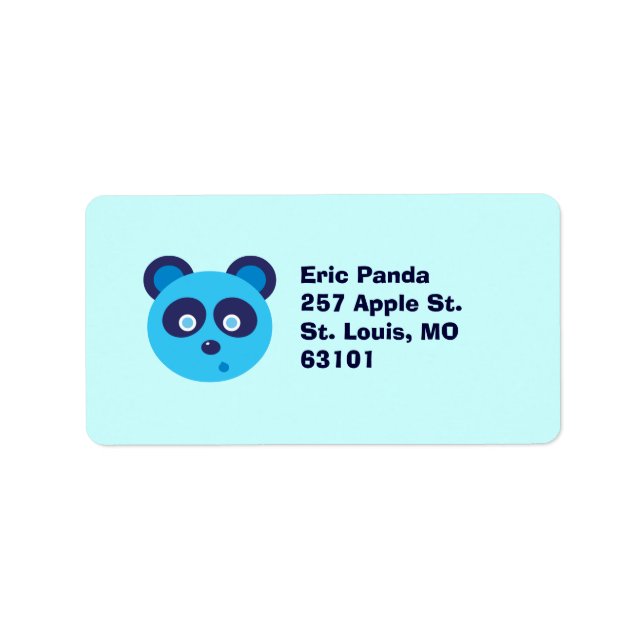 Blue Panda Label (Front)